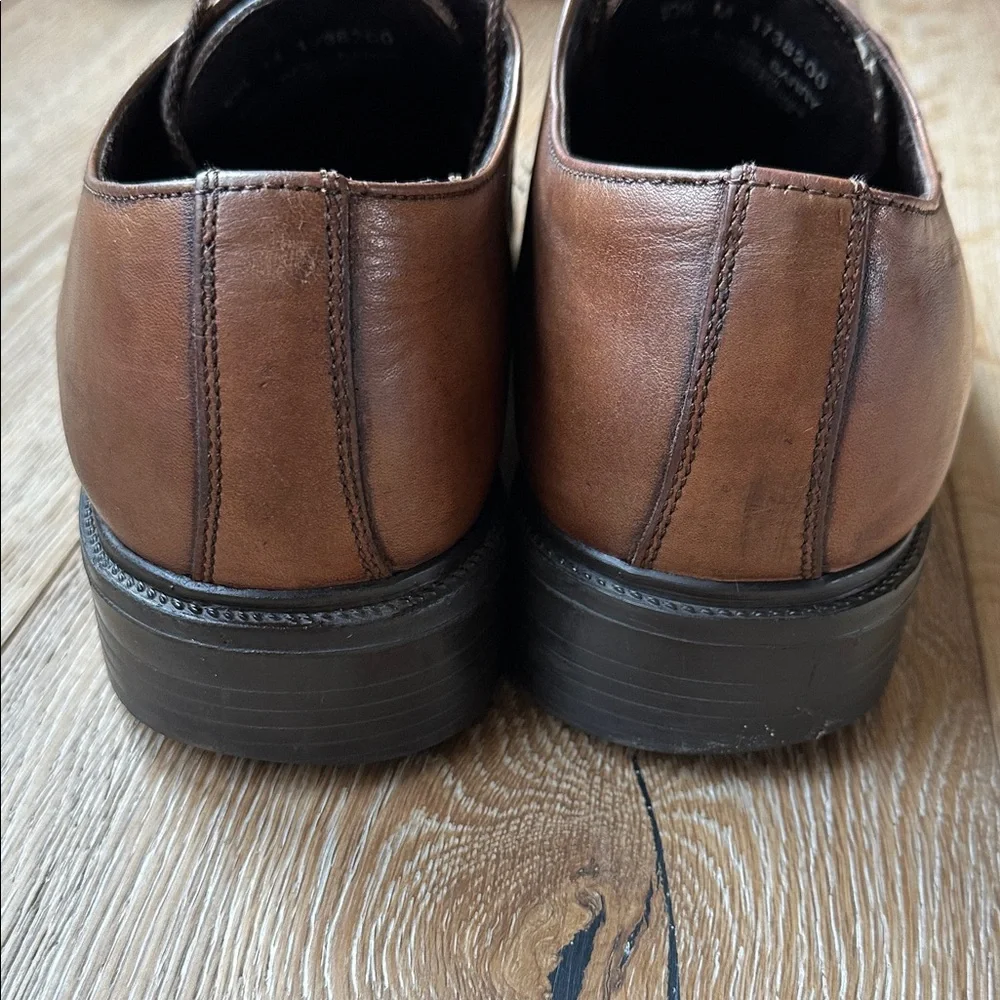 Bass Dark Brown Men's Leather‎ Derbys